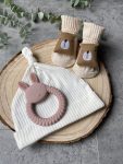 Teething Ring Letter Box Set (Bear Socks)