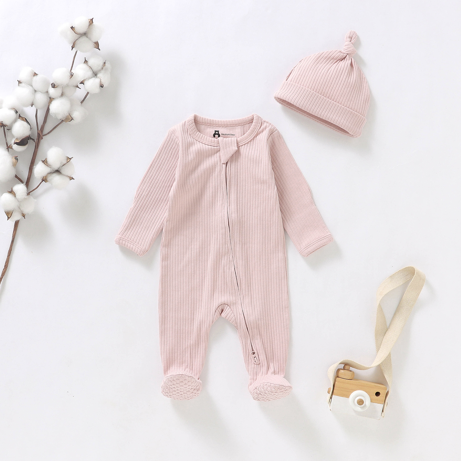 Organic Cosy Sleepsuit Set Neutrum Bear