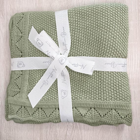 Luxury Personalised Knitted Blanket