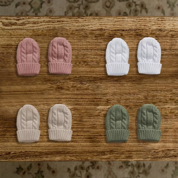 Knitted Mittens - Organic Cotton