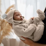 Knitted Pram Suit - Organic Cotton