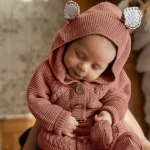 Knitted Pram Suit - Organic Cotton