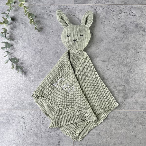 Luxe Knitted Bunny Comforter