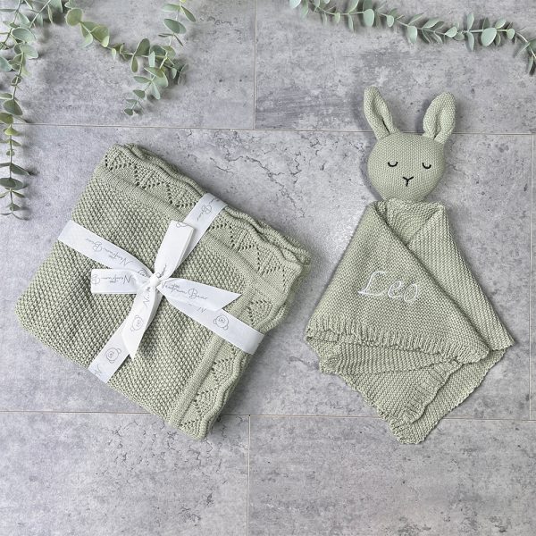 Luxe Knitted Duo (Bunny & Blanket)
