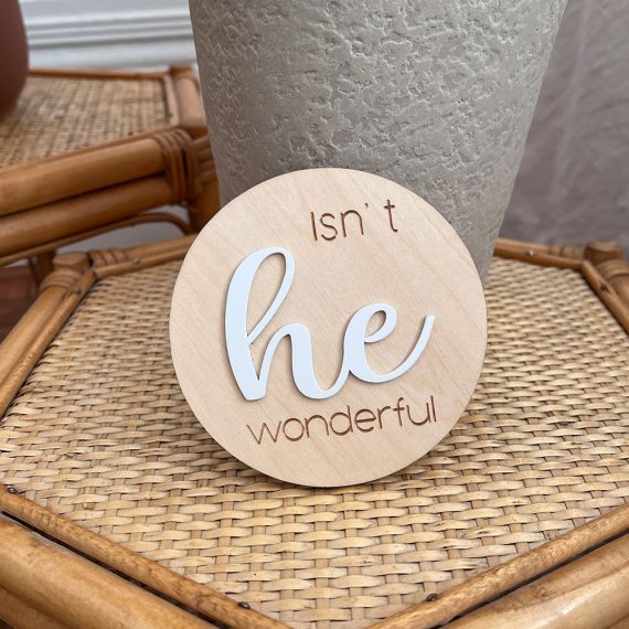 Gender Reveal plaque - Doubled Sided