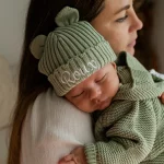 Knitted Teddy Bear Ear Hat