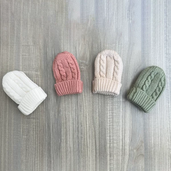 Knitted Mittens - Organic Cotton